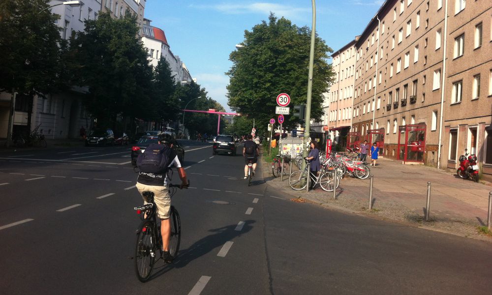 Cykel i Berlin, Brede fortorv